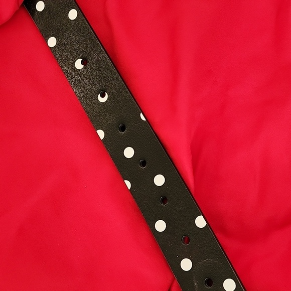 Kate Spade Black and White Polka Dot Belt NWT  Large - Picture 8 of 9